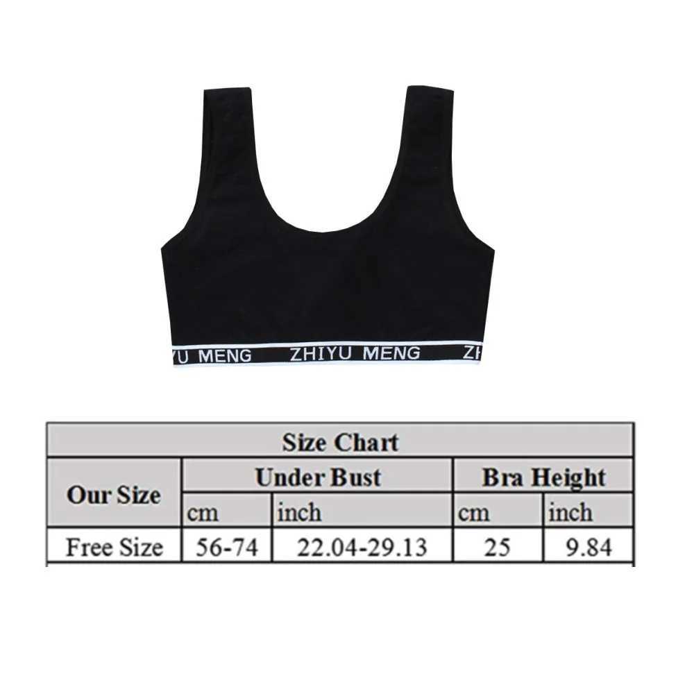 Camisole Camisole 3PCS Cotton Teenage Girls Training Bras Puberty Adolesent s Underwear Vest Brassiere Letters Wireless ren Tank Tops WX5.31