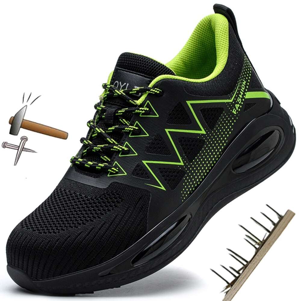 Steel Toe Cap Working Boots Sneakers Lightweight Safety Work Men Women Breathable Construction Shoes 97f26
