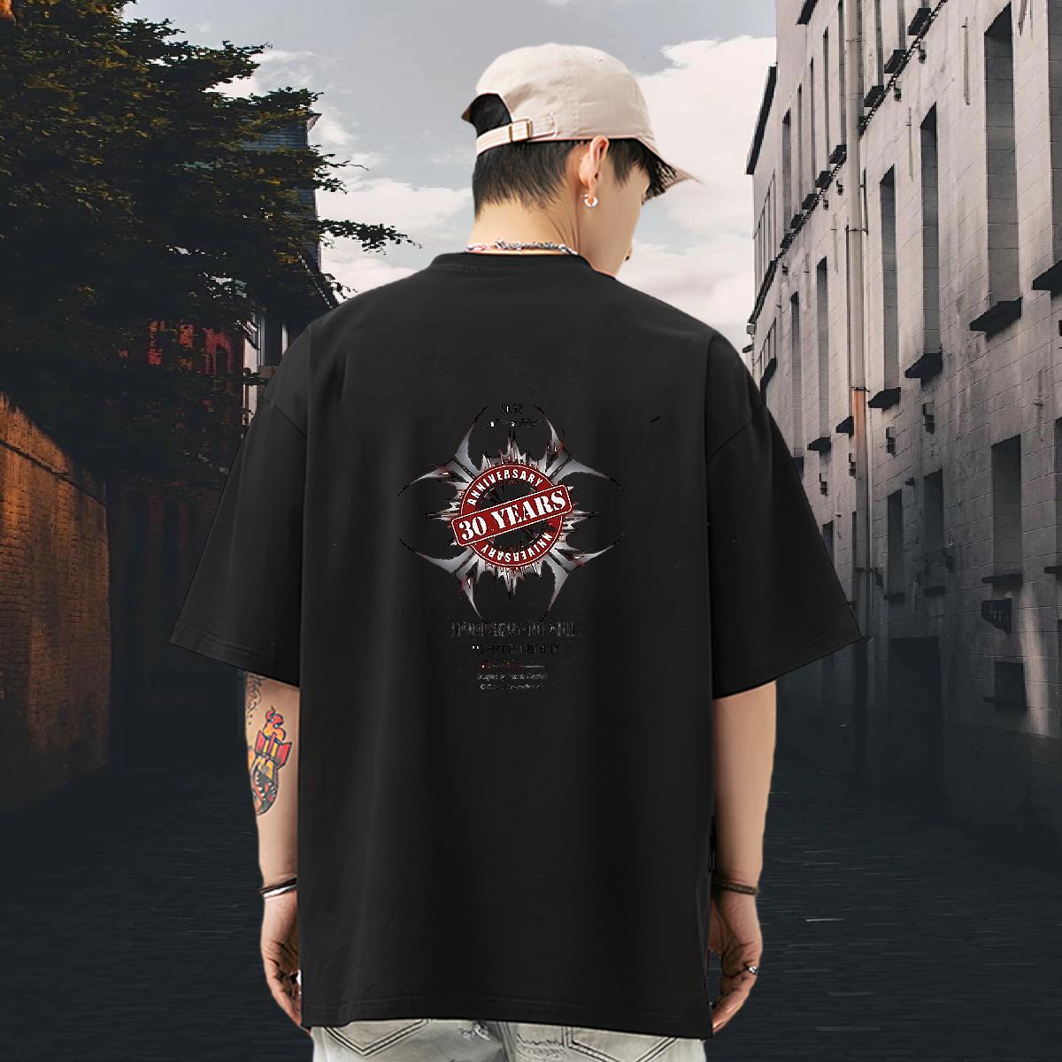 Fashion Man T Shirts DIY Anime Street wear Hip Hop Couples T Shirts Cotton Breathable Brand Tees