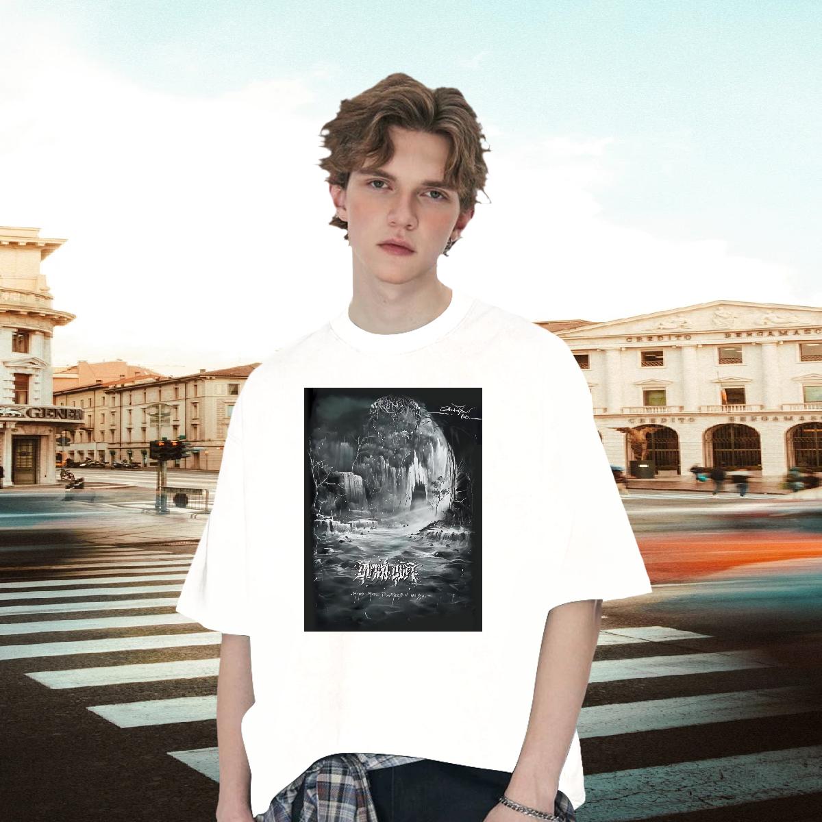 High Quality Couples T Shirts Breathable Crew Neck Cotton Street wear Hip Hop Man T Shirts White Plus Size Customized Tee Shirt