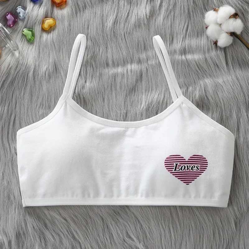 Camisole Camisole 3Pcs Bra for Girls Underwear Lingerie s Teens Teenage Adolescente 7-15T Cotton Teen Girls Clothing WX5.31