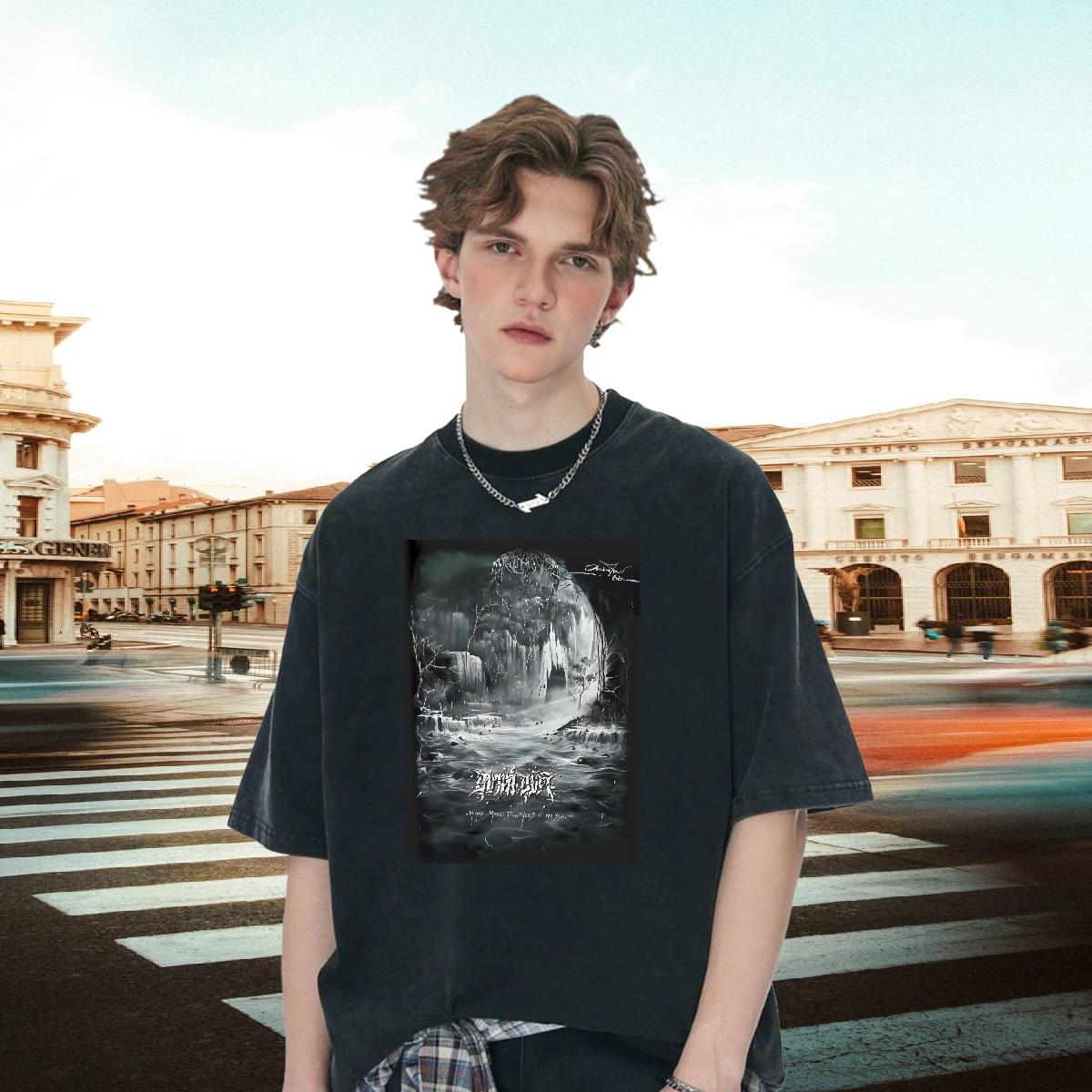 High Quality Couples T Shirts Breathable Crew Neck Cotton Street wear Hip Hop Man T Shirts White Plus Size Customized Tee Shirt