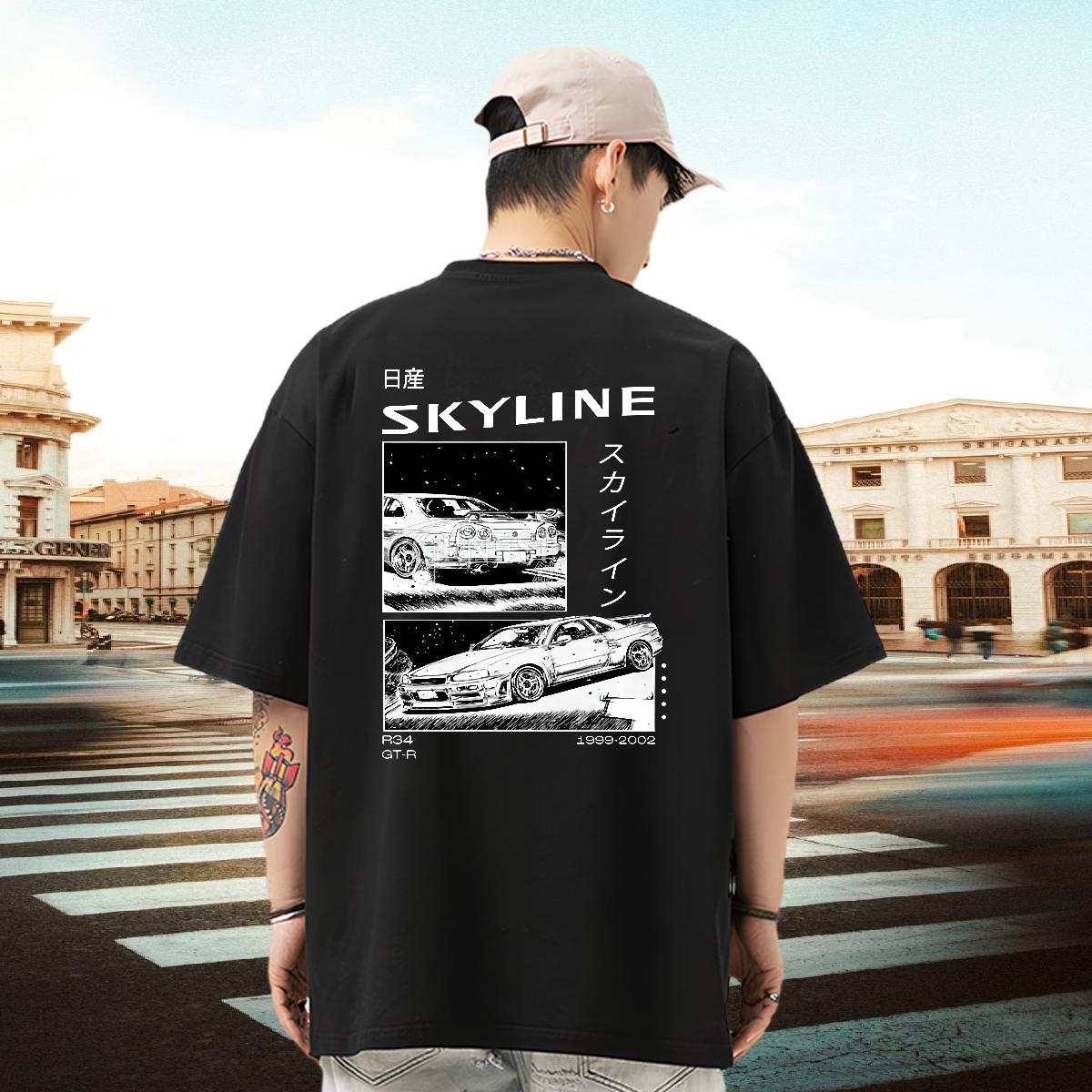 Fashion Man T Shirts Anime Mens Tshirts Hip Hop Street Short sleeve Cotton Soft Classic Tops Shirt