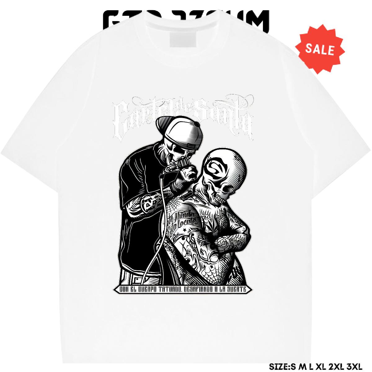 Designer T-Shirts for Men Cartoon Print Men Tees Beach Breathable Crew Neck Cotton Loose Fit Top Tees