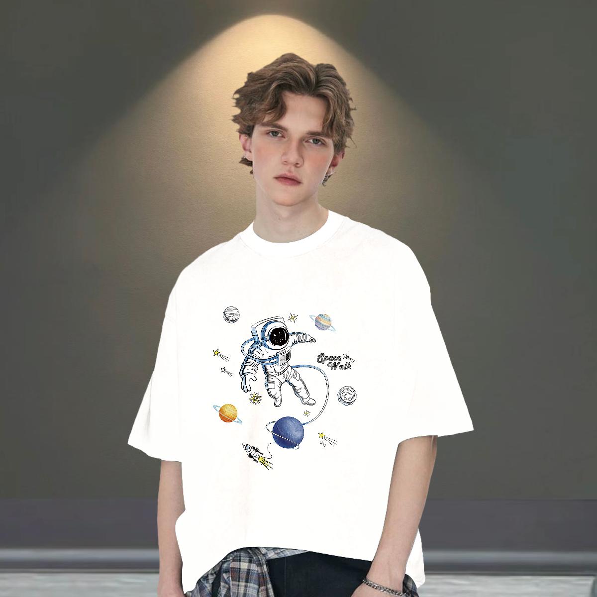 Cool Men T Shirts Home Outdoor Crew Neck Cotton Men Tshirts Classic Casual White Plus Size Tees