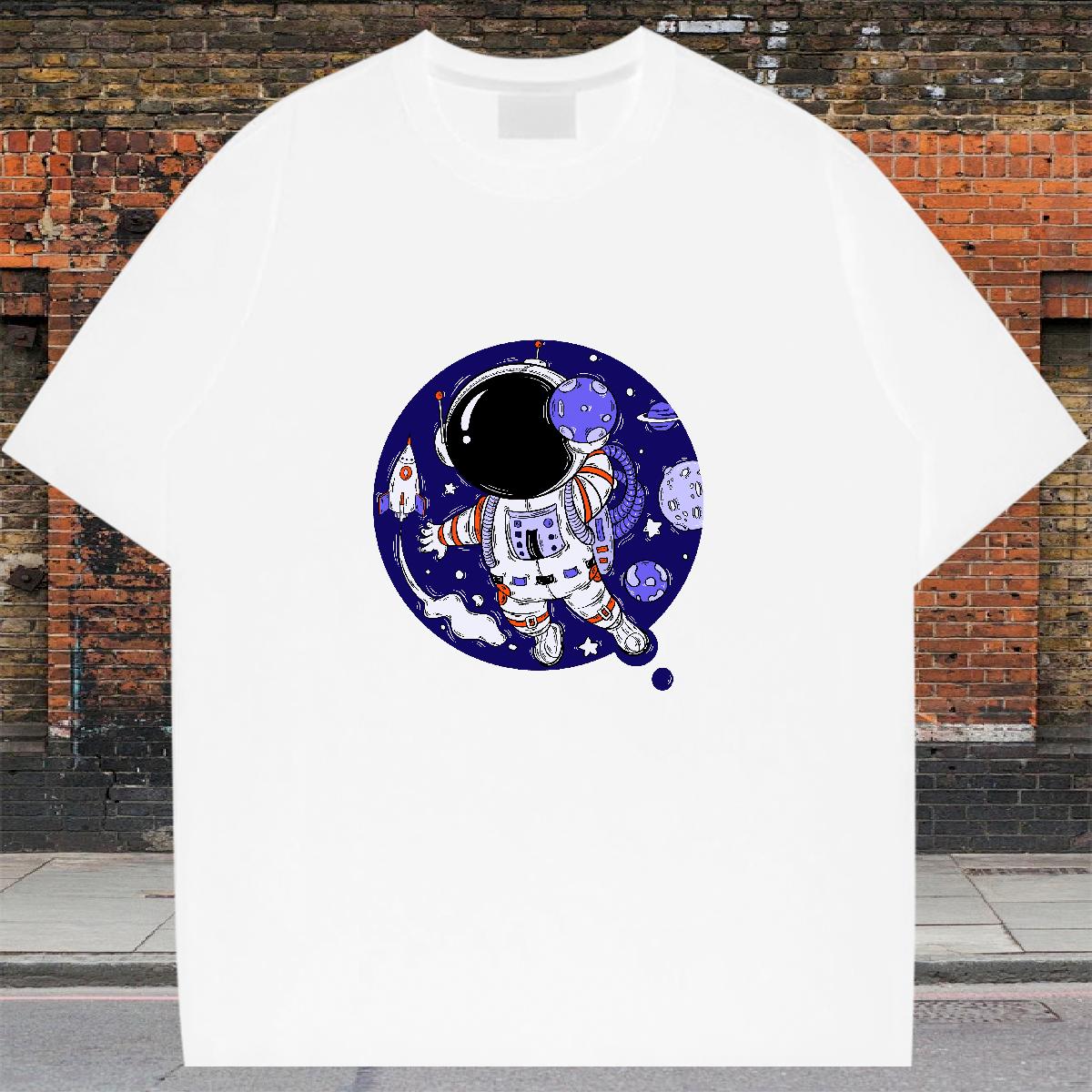 Wholesale T Shirt For Man Daily Outfit Short Sleeve Cotton O-Neck Men Tops Tees 2024 Summer DIY Anime Tees Shirts