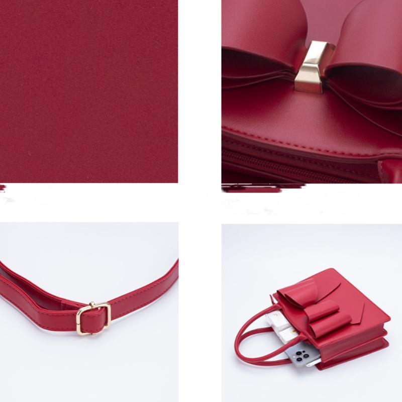 High quality women's bag retro crossbody bag bow large capacity bag women's handbag designer shopping bag classic high-quality mini tote bag