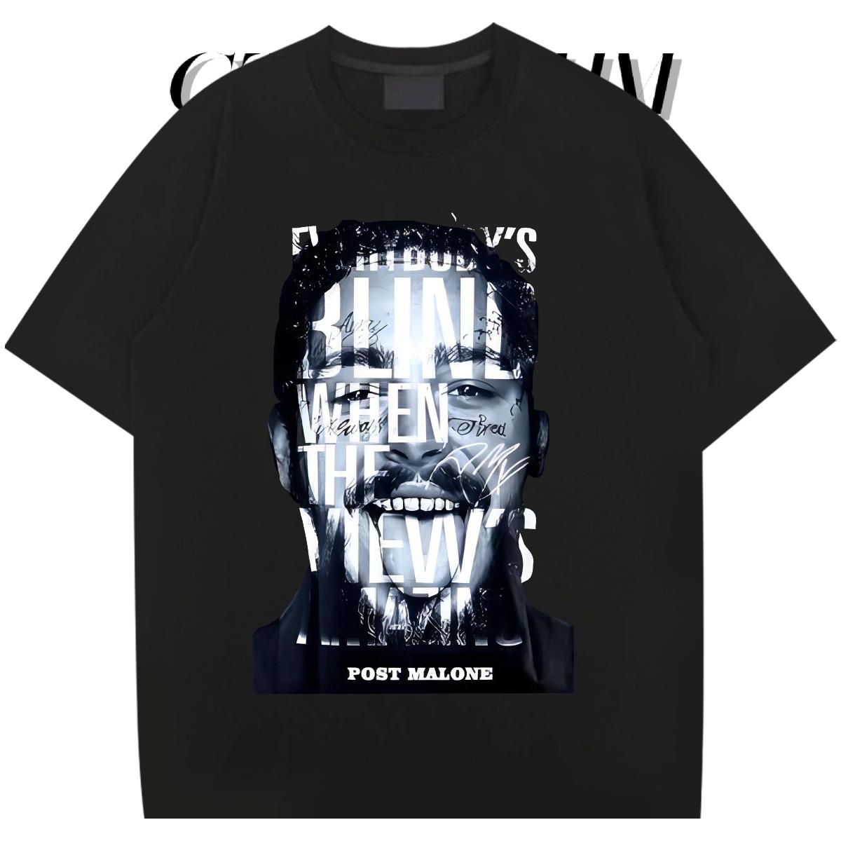 Loose Mens T Shirts High Street Hip Hop Cotton Breathable Soft Couples T Shirts Designer Fashion Black Oversized Clothes