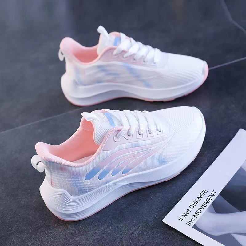 soled Free shipping for Soft women's junior high elementary school running lightweight and shock-absorbing sports shoes Lhshoe