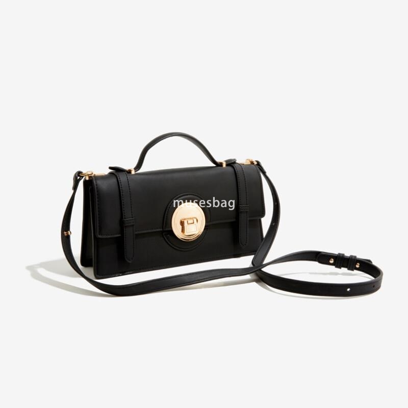 New high-end PU crossbody bag fashionable and casual shoulder bag simple and atmospheric small square bag versatile and exquisite bag