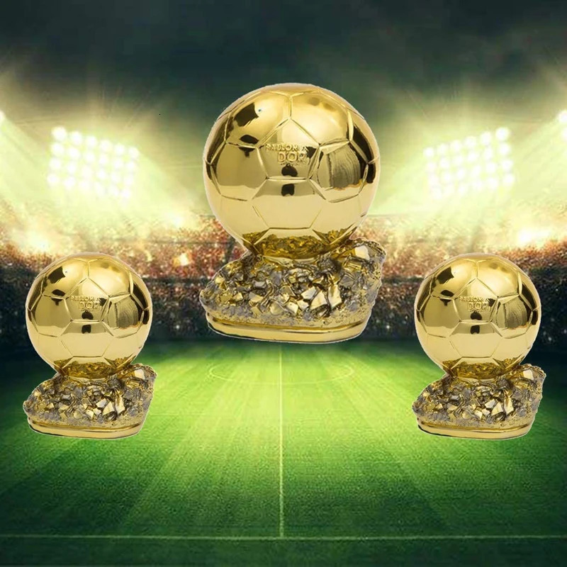 Golden Ballon Football European Excellent Player Award Competition Reward Spherical Trophy Customizable Childen Adult Gift 240516
