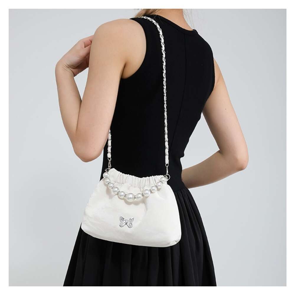 Women Bag Pearl Chain Crossbody Bag Shoulder bag Fashion Stylish Versatile Classic design Natural style Minimalist style Free shipping
