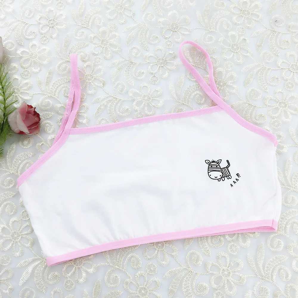 Camisole Camisole 4pcs/lot Girls Training Bras Girl Bra Cotton Teenage Underwear for s Summer Teens Puberty Clothing Underwear for Girls WX5.31
