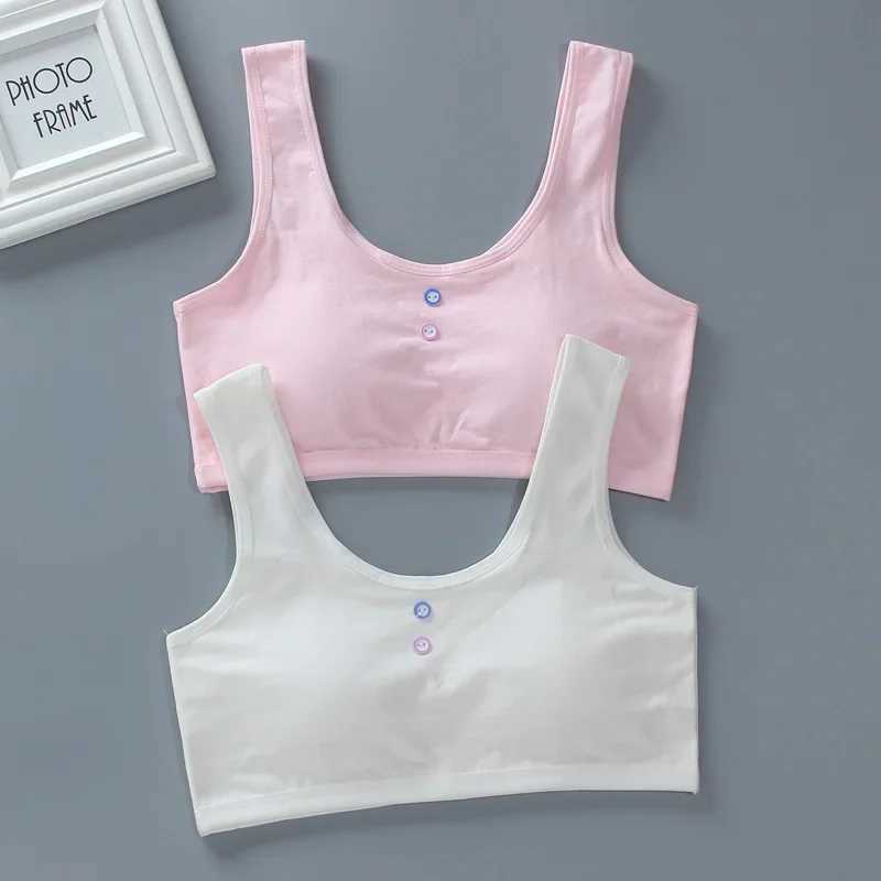 Camisole Camisole Girls Bra Teen Tank Top 50-70kg Strong Girls Suitable for Pure Cotton Enlarged Size 12-18Y Sports Bra Teenage Girls Clothing WX5.31
