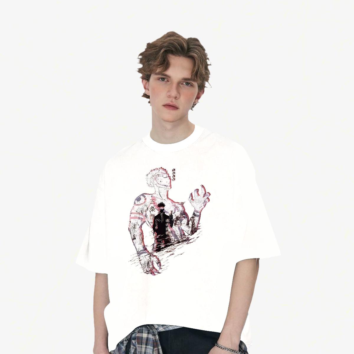 Customized T-Shirts for Men Oversized S-3XL Mens Tshirts Anime Printing Street Cotton Breathable Soft Comfortable Tee Shirt