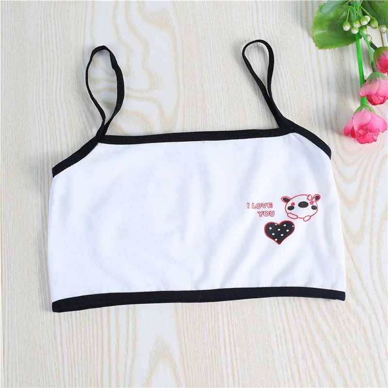 Camisole Camisole 3 pieces of womens thin belt cotton lingerie summer vest style small sling bra 7-14 years of training bra WX5.31