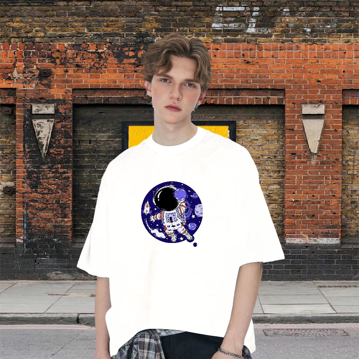 Wholesale T Shirt For Man Daily Outfit Short Sleeve Cotton O-Neck Men Tops Tees 2024 Summer DIY Anime Tees Shirts