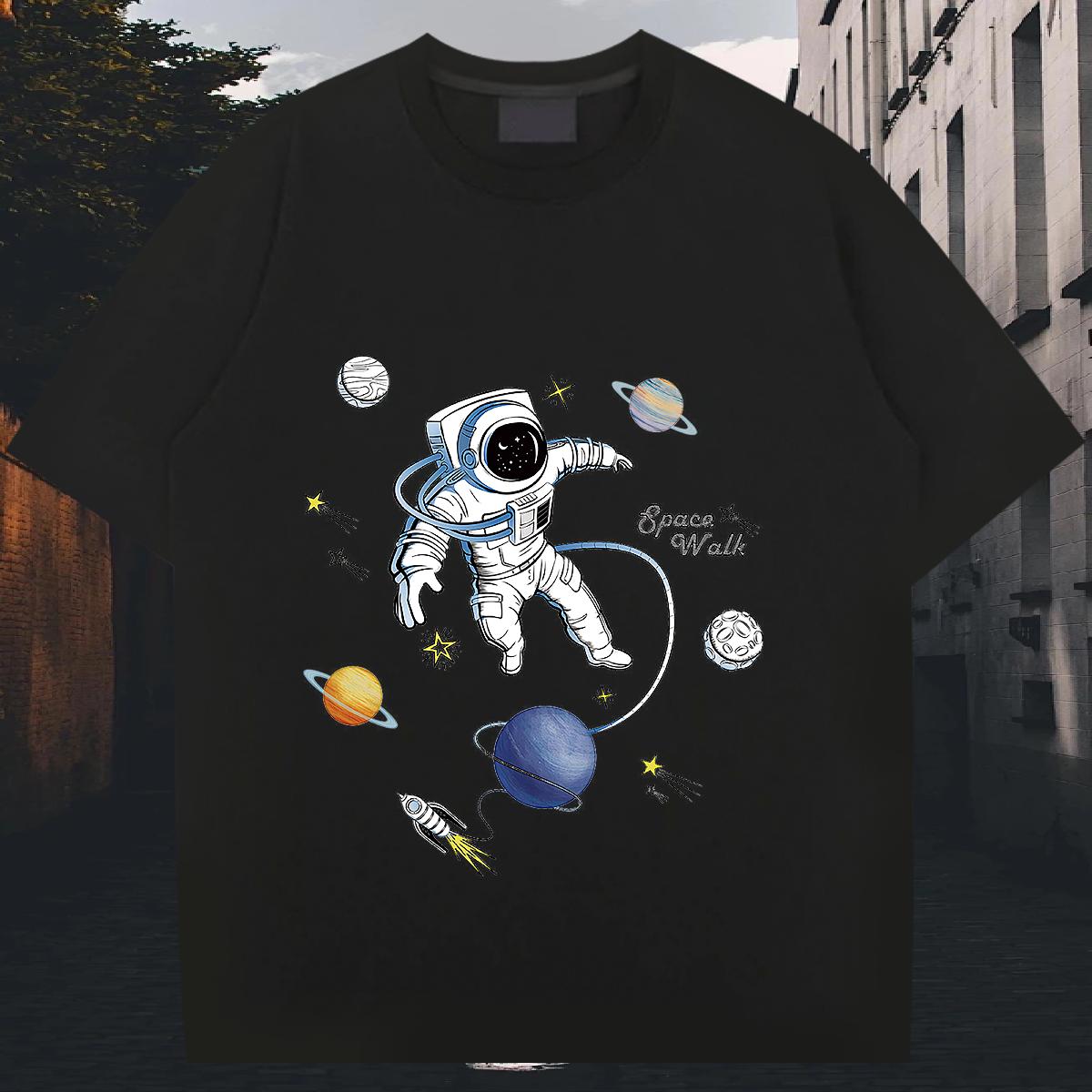 Loose Fit T shirt Beach Short sleeve Cotton Soft Men Tees Fashion Floral Print Tees Shirts