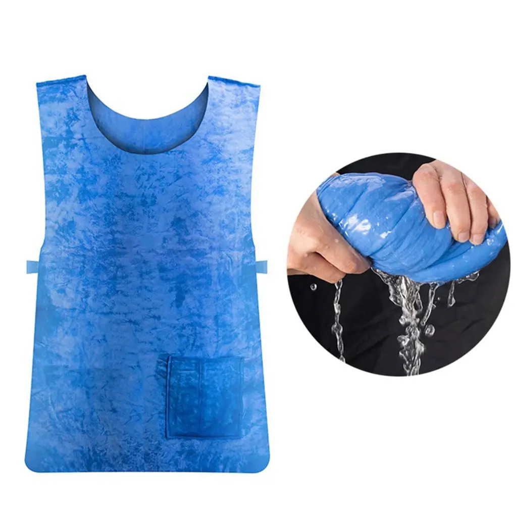 Summer Cooling Vest Undershirt No Refrigeration Required Lightweight Comfortable Safety Cold Vest Waterproof Sports Fabric Vest 240529