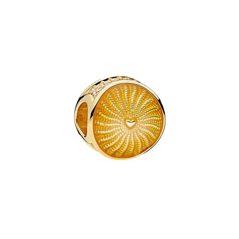 2024 Mother's Day Charm Gold Silver Clips Heart Charm Beads Fit S925 Snake Bracelet Women Jewelry Gifts DIY