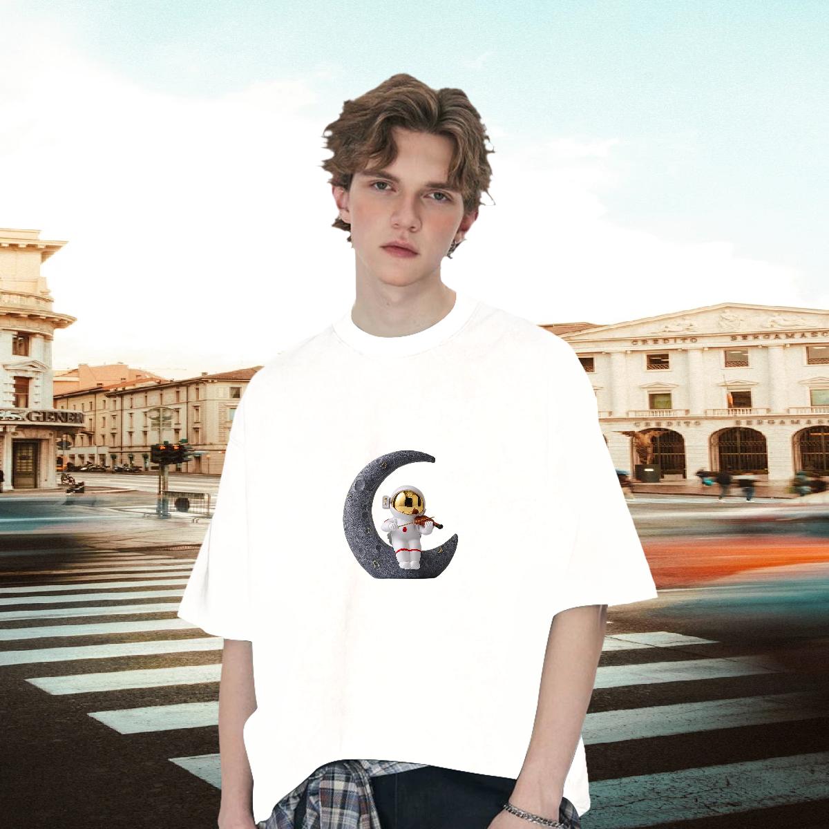 Loose T Shirt For Man Home Outdoor Crew Neck Cotton Breathable Men Tees Wholesale Plus Size Custom Clothes