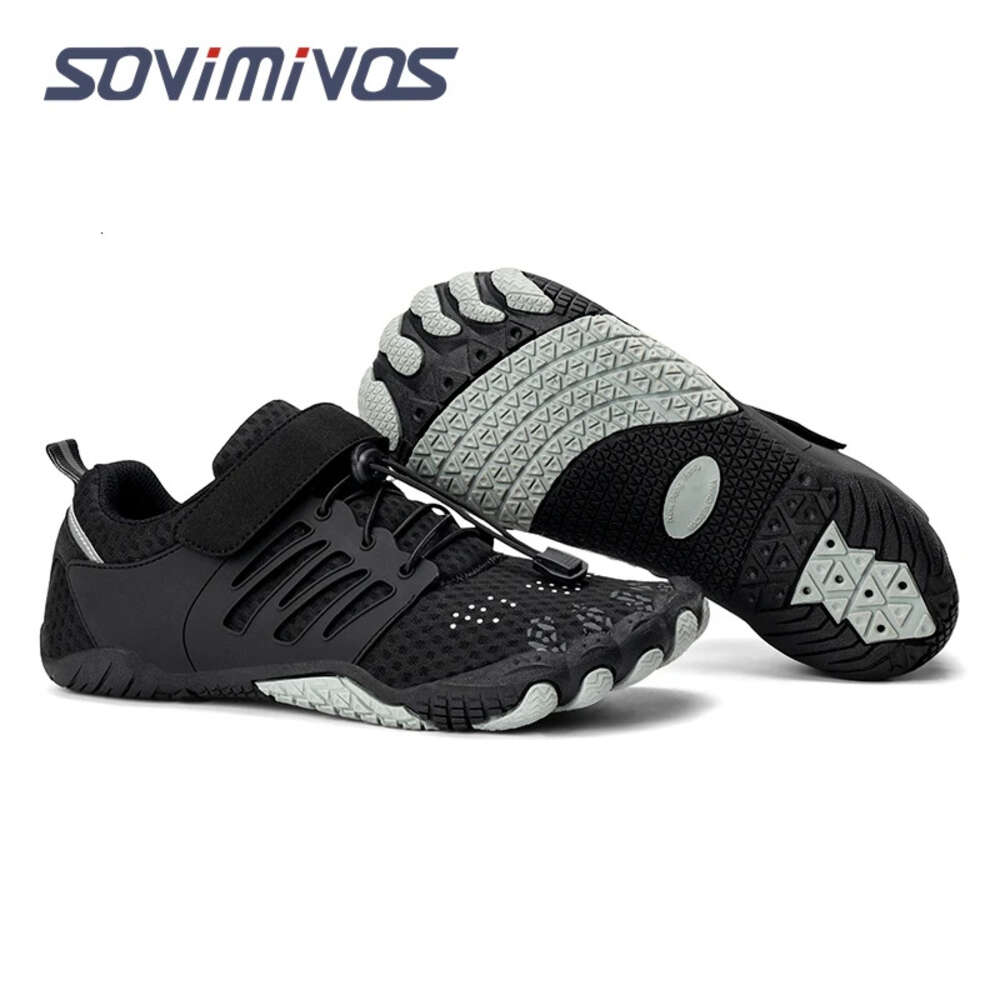 Men's Cross Trainer Minimalist Barefoot Shoes Zero Drop Sneakers Wide Toe Box | Upgrade Stability Knitted Sandals for Womens