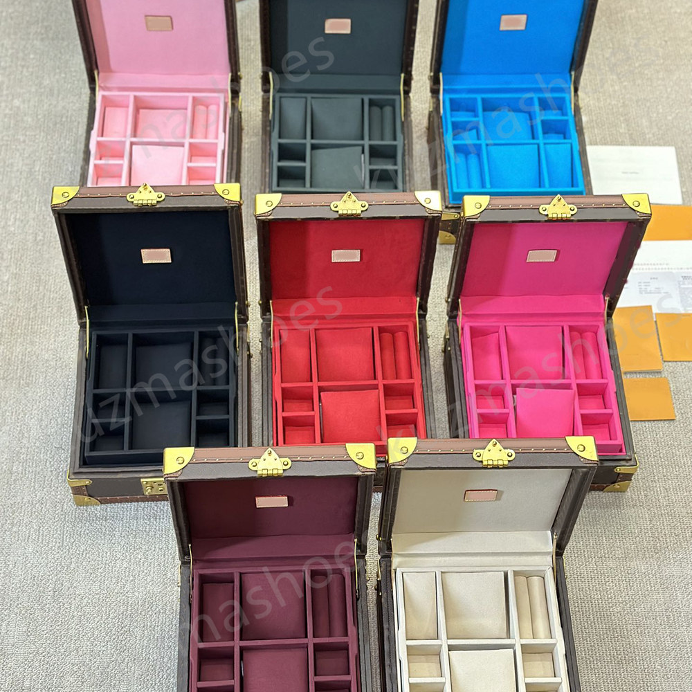 Cosmetic case brand jewel case box Coffret Polyvalent Designer Bags Volt Leather Box Mens Watch Organizer Jewelry storage boxes fashion wome