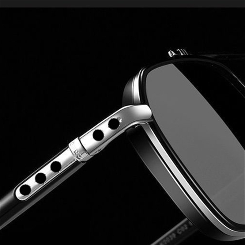 Photochromic Sunglasses Square Frame Oculos De Sol Retro Driving Goggles Polarized Goggles Cycling Punk Glasses Men Women