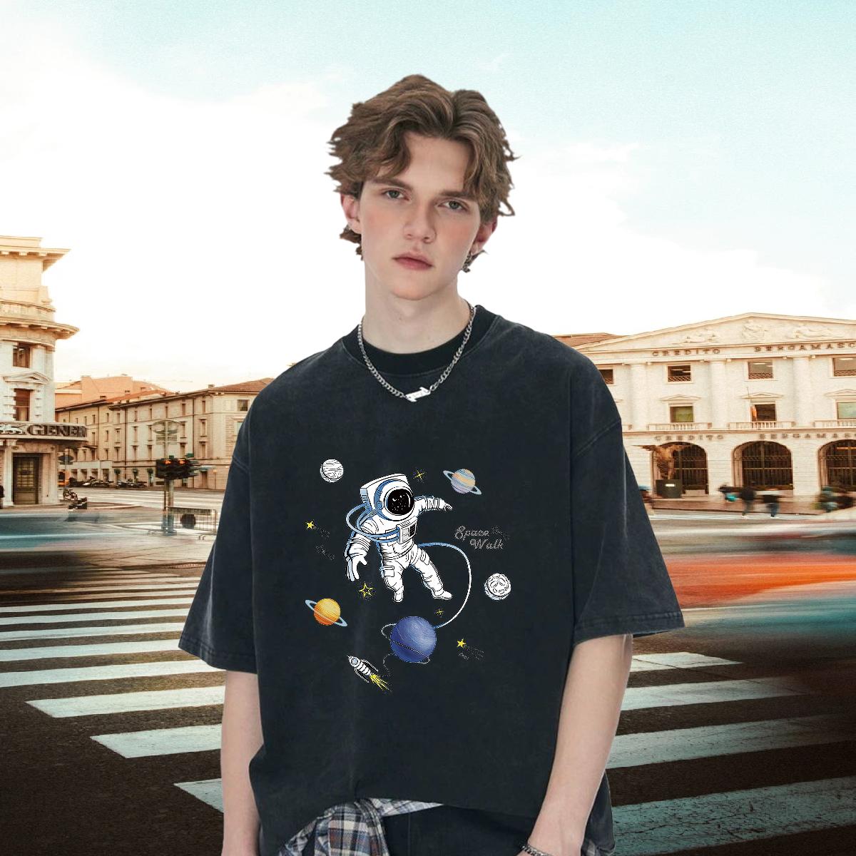 Comfortable Men T Shirts Beach Cotton Breathable Mens Tshirts 2024 DIY Printed Polos