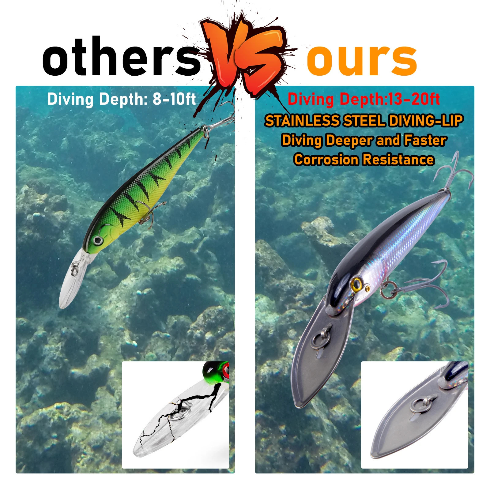 60g Minnow Crankbait Fishing Lure Diving-Lip Trolling Long Casting Saltwater Wobbler Swimbait Deep Sea Fishing Lure 190mm Pesca 240603