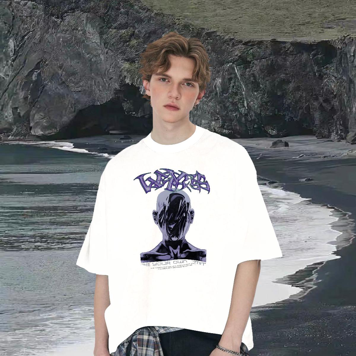 Loose Fit Tshirts Breathable Crew Neck Cotton High Street Hip Hop T-Shirts Oversized Stylist Tee Shirt