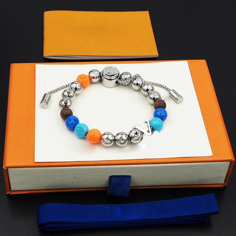 Luxury Designer Jewelry Bracelet Presbyopia Bracelets Beautiful Fashion Classics For Men Women Brown Old Flower Letter Elegant Beads Bangle With Box And Dustbag