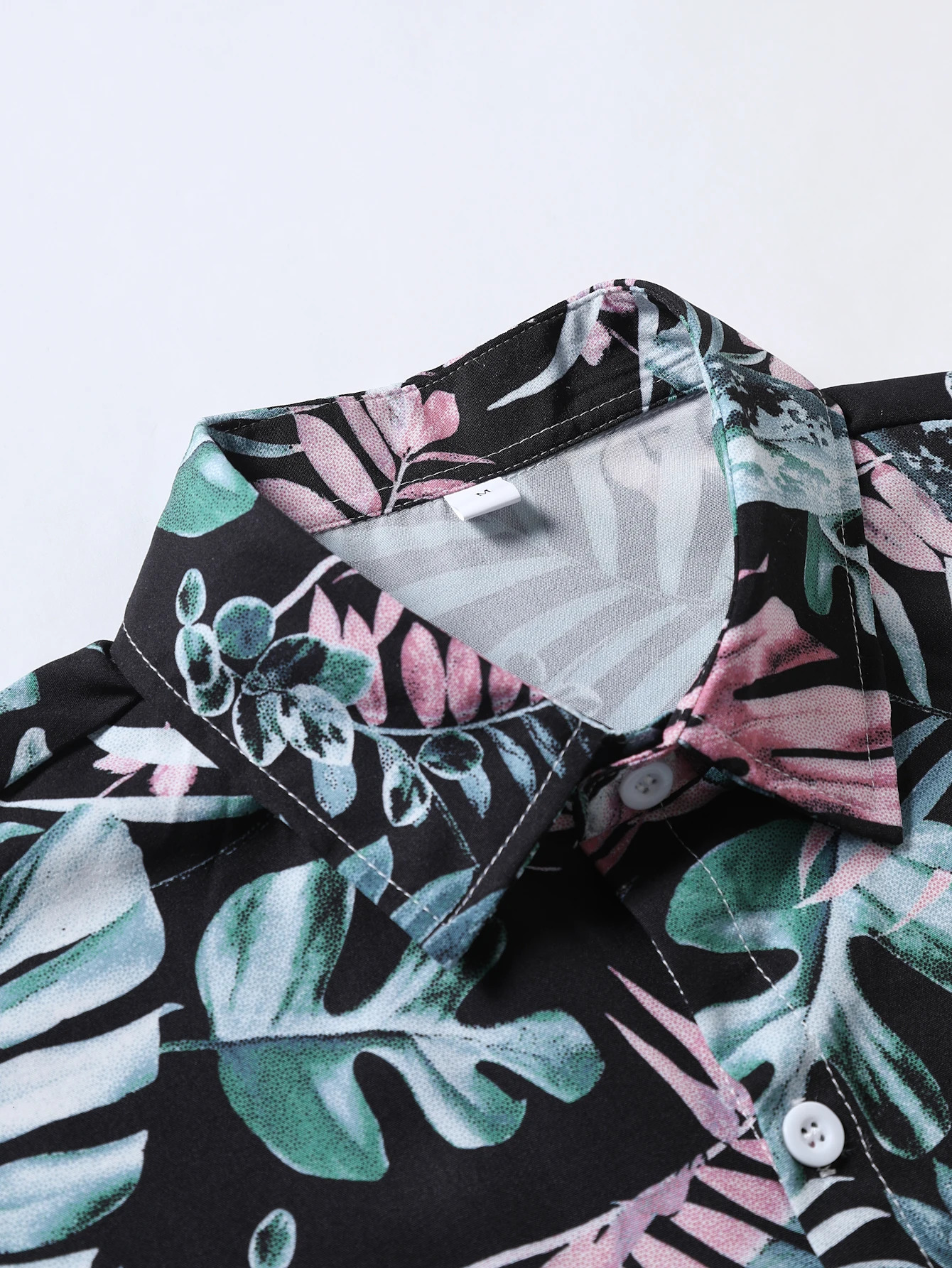 Mens Flower Hawaiian Floral Printed 2 Piece Outfit Sets Short Sleeve Beach Casual Button Down Shirt and Shorts Set Suits 240523