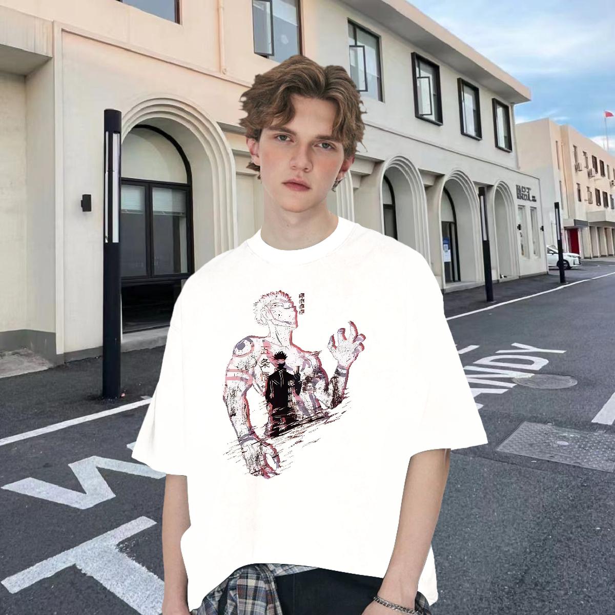 2024 DIY Man T Shirts Custom Printing Couples T Shirts Casual Beach Breathable Short Sleeve Loose Clothes