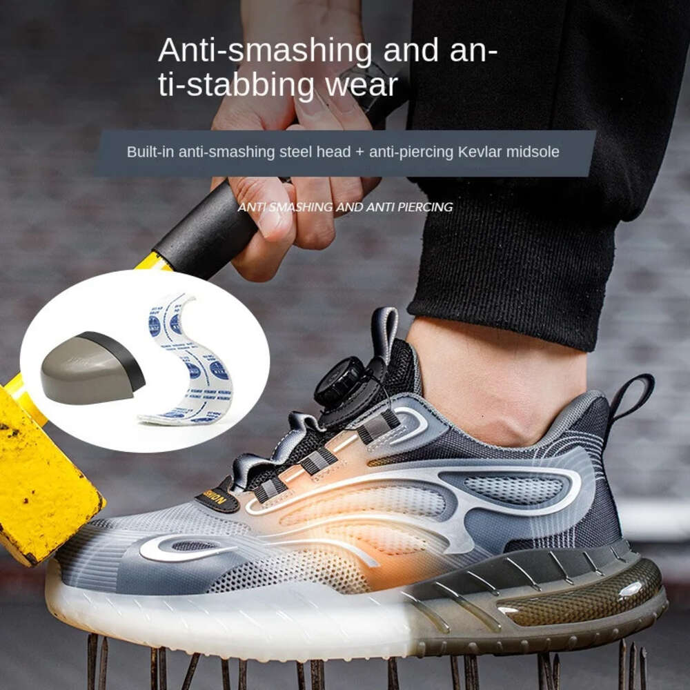 Steel Toe New For Men Lightweight Sneakers Puncture Proof Shoes Unisex Coustruction Safety Work Boots Ddmycat