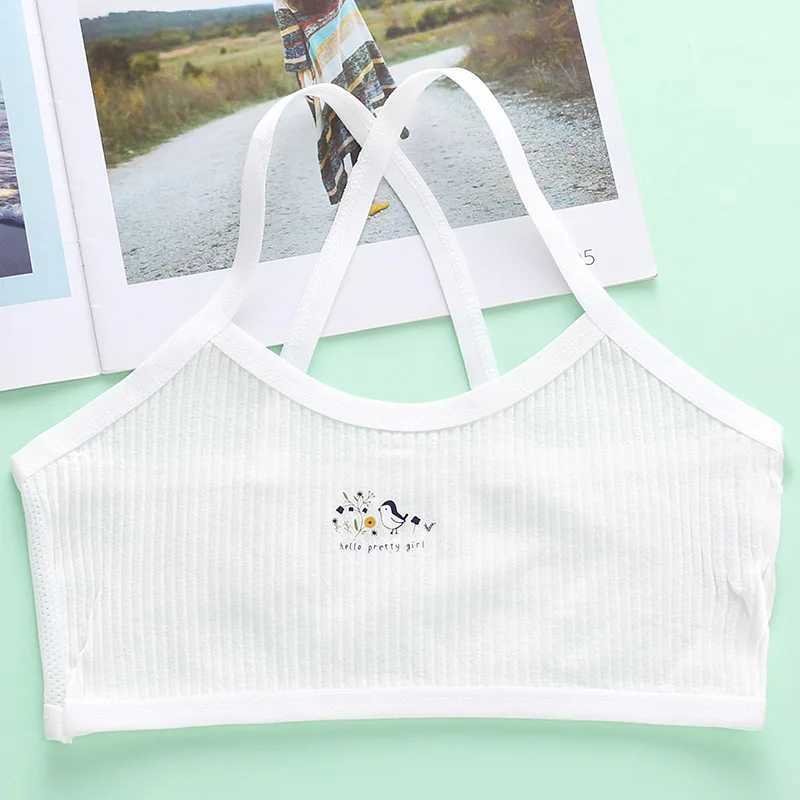 Camisole Camisole Girl Bra Tops 12 years Underwear Lingerie ren Sport Training Bras Tank s Undies Thin Comfort Undercloth 7-14T WX5.31