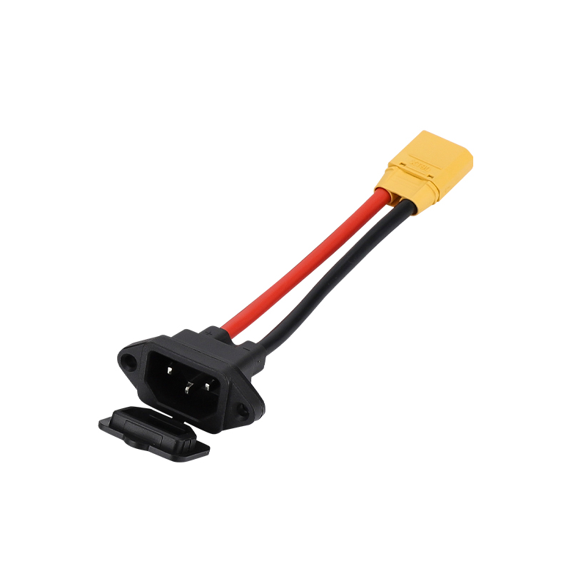 New charging socket with prefix male and female connectors, battery car conversion charging socket