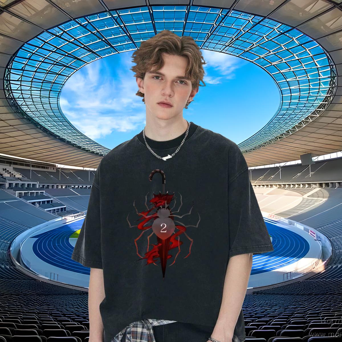 Popular Tshirts Crew Neck Cotton Hip Hop Man T Shirts Anime Print Wholesale Tops Shirt