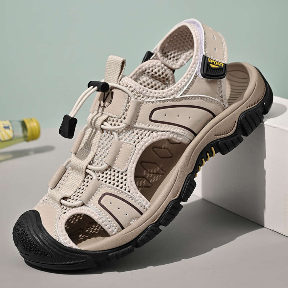 New Men Summer S Sandals Mesh Breathable Beach Outdoor Non Slip Soft Soled Hiking Waterproof River Trapping Shoes Ddmysaturn
