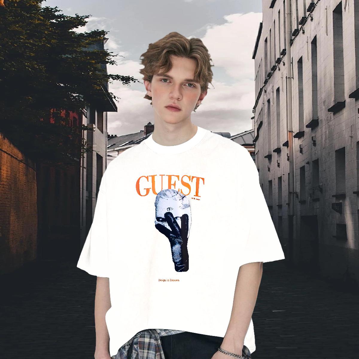 5A Couples T Shirts Cotton Breathable Street Casual T Shirt For Man Cartoon Print New Tops Shirt