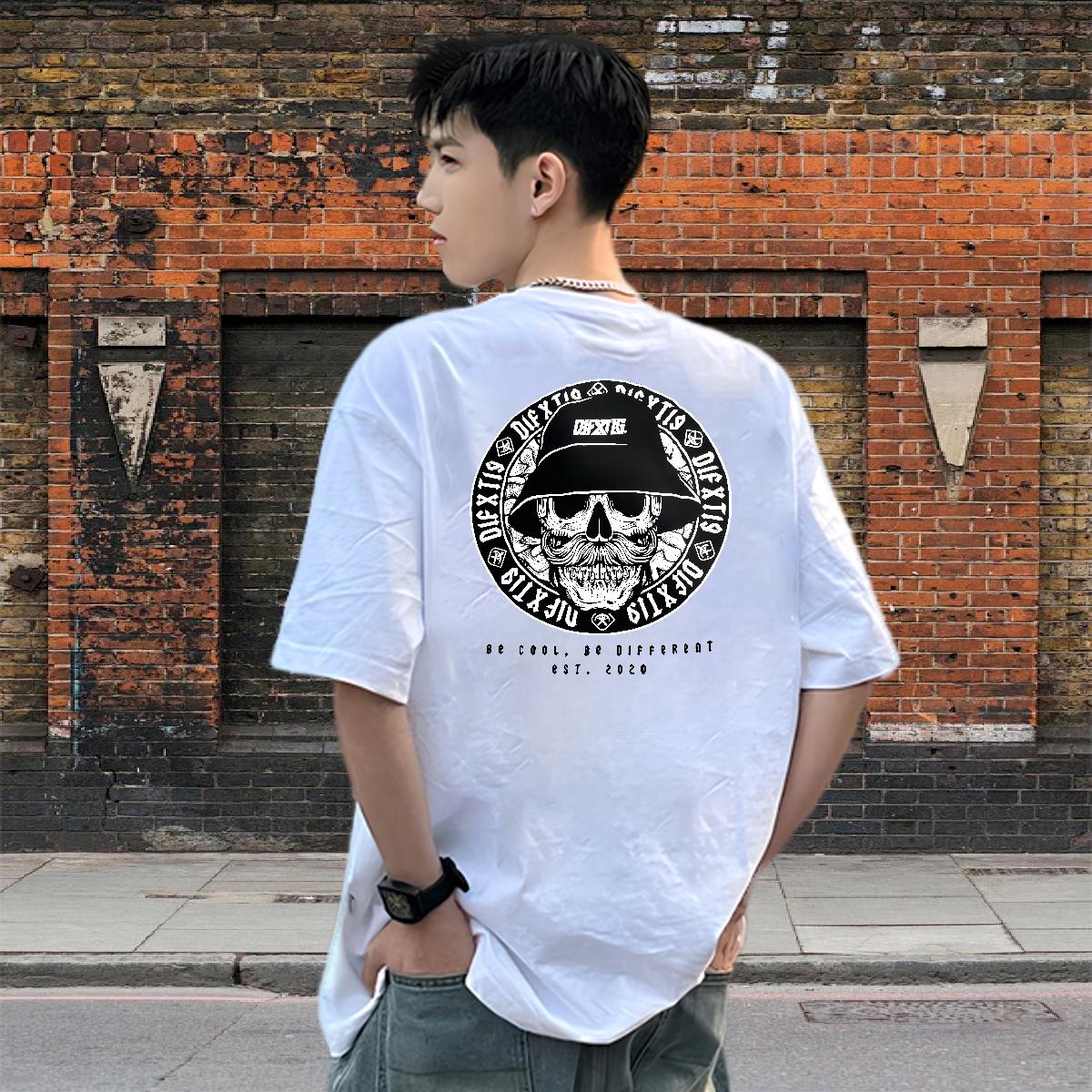 5A Men Tops Tees Short Sleeve Cotton O-Neck Home Outdoor T-Shirts for Men Custom Cartoon 2024 DIY Tees Shirts