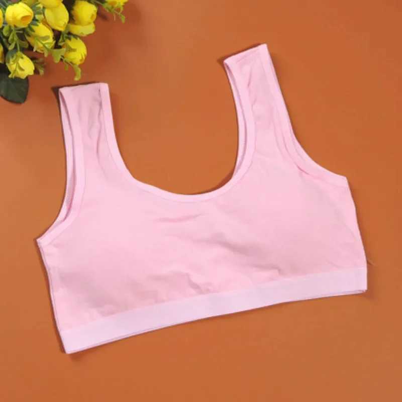 Camisole Camisole Girls Training Bra s Cotton U-Broadband Short Vest Breathable Girl Tops Clothes 8-14years WX5.31