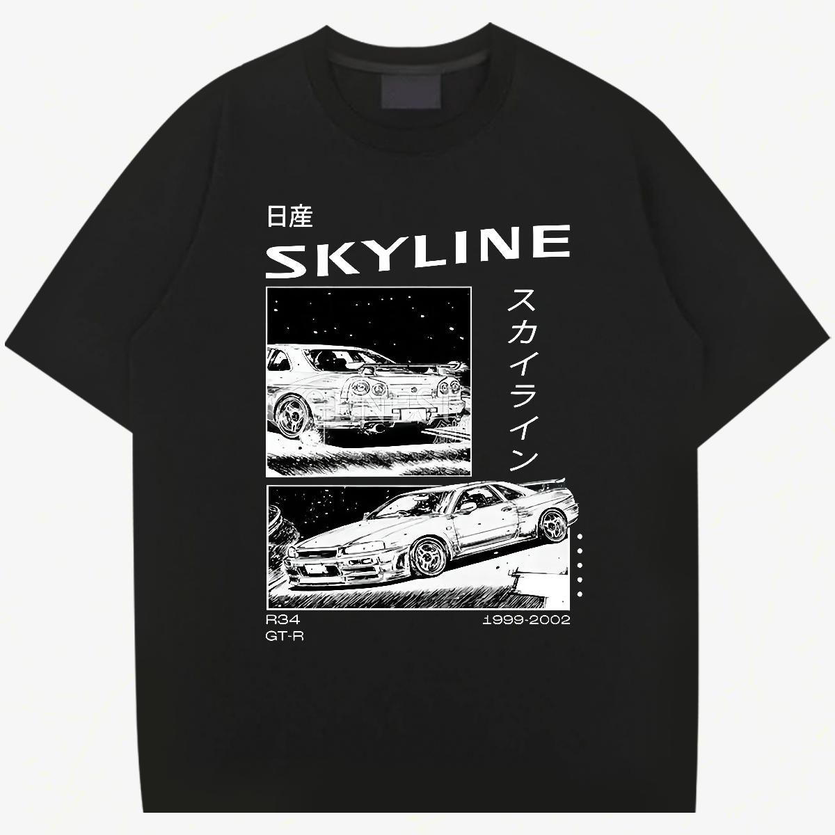 2024 Men T Shirts Oversized Men Tees Anime Printing Street Short Sleeve Cotton O-Neck Comfortable Wear