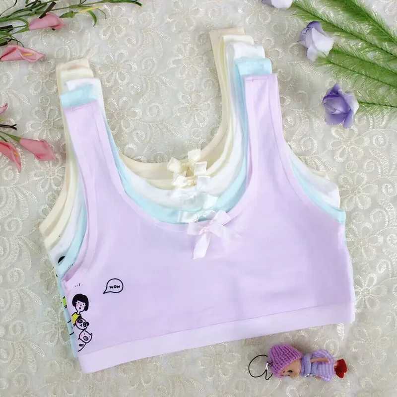Camisole Camisole Girls Training Linen Bra Sports Girls Bra Youth Letter Lace Theme Tank Top 8-14 Years WX5.31