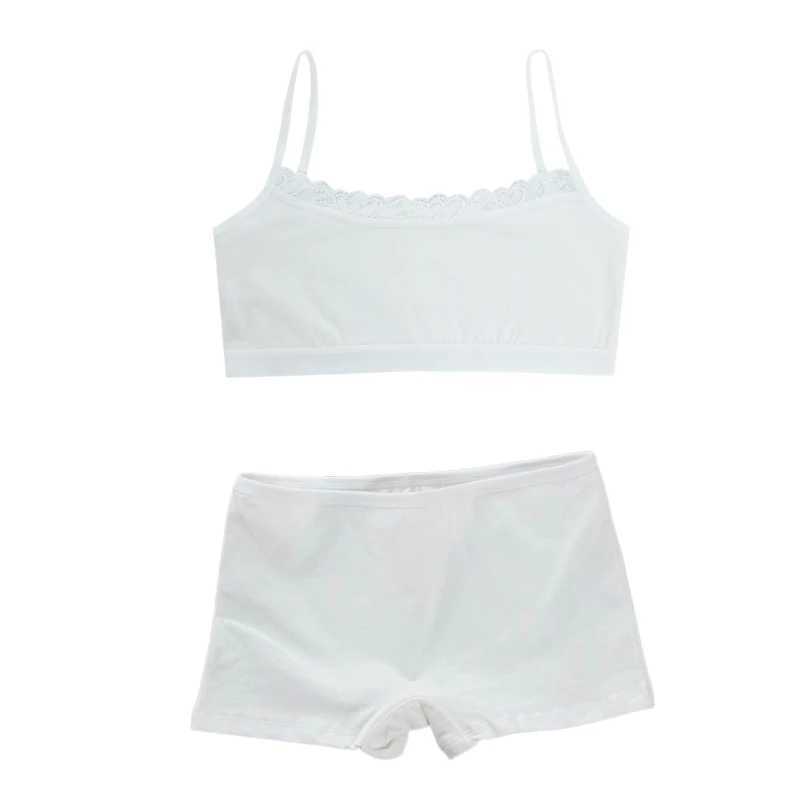 Camisole Camisole Development cycle of girl bra and lingerie set vest lingerie suspender summer lace tube bra cotton 8-15 years WX5.31