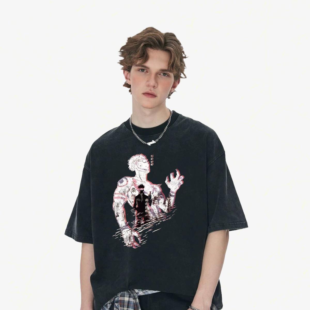 Customized T-Shirts for Men Oversized S-3XL Mens Tshirts Anime Printing Street Cotton Breathable Soft Comfortable Tee Shirt