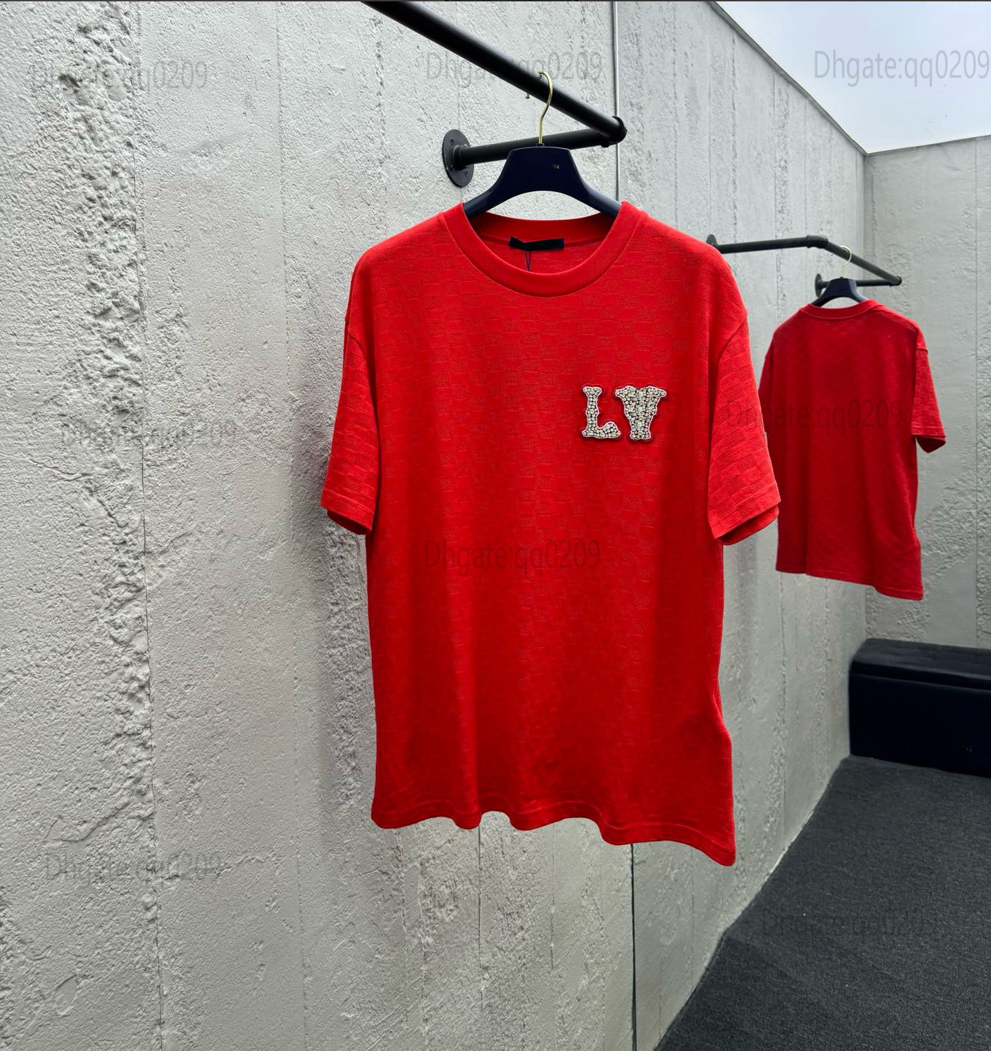 Men's Plus Tees & Polos Round neck embroidered and printed polar style summer wear with street pure cotton r252s233