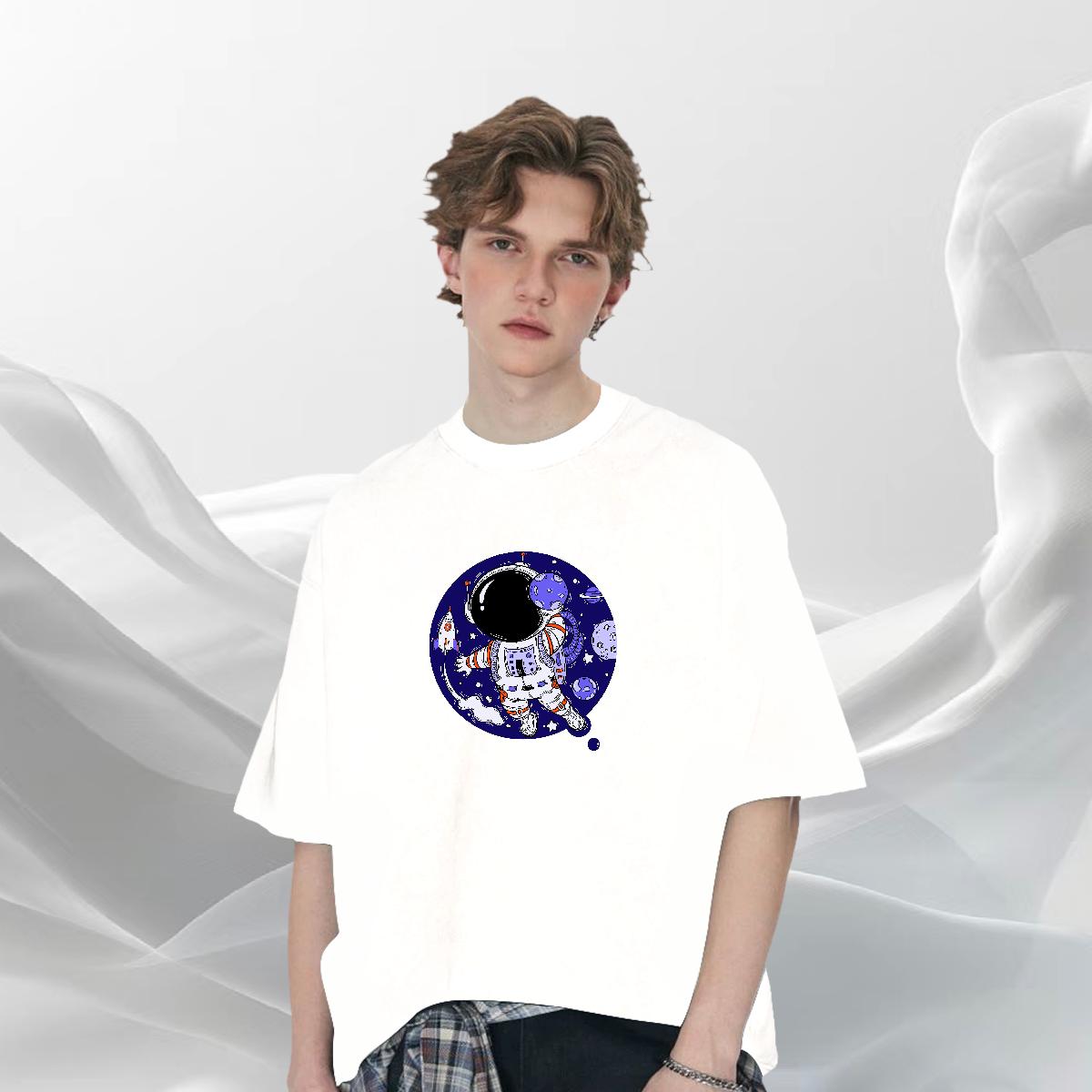 Wholesale T Shirt For Man Street Casual 180g Cotton Tshirts Casual New White Plus Size Tees