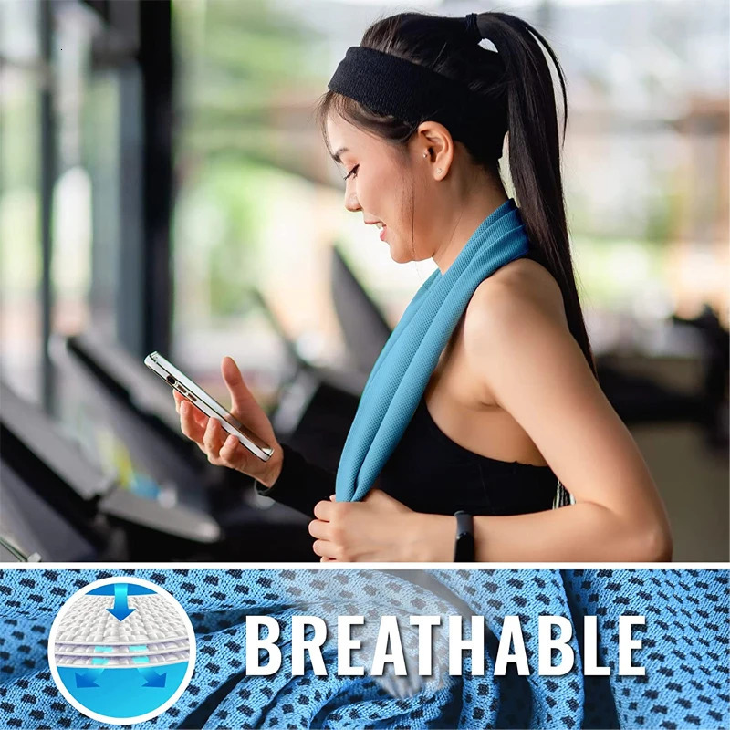 10pcs Sport Cooling Towel Microfiber Instant Cool Ice Face Towels for Gym Swimming Yoga Running Quickdry Cloth 240601