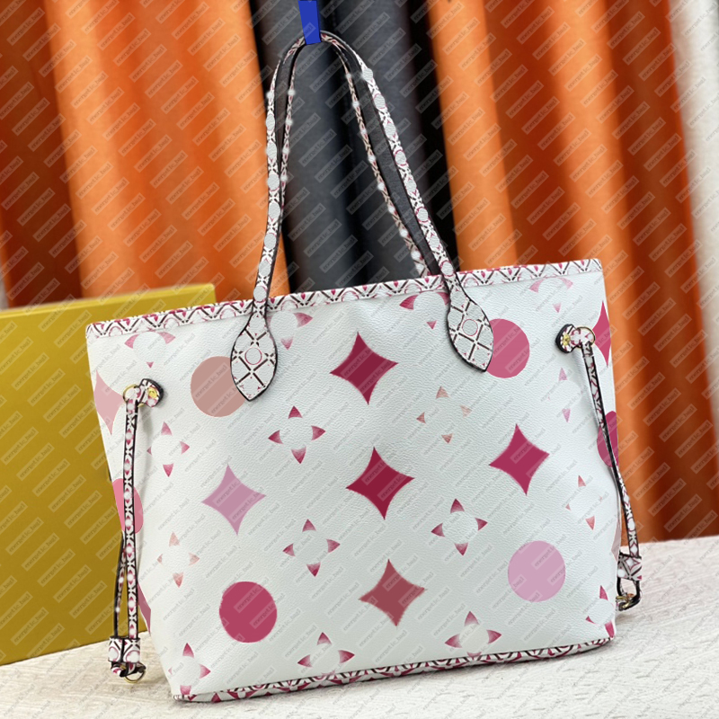 Tote Bags Designer Bags Luxury Shopping Bags 2pcs/set Women Handbags High Quality Tote Handbags Genuine Leather Fashion Shoulder Bags Pink Mommy Bag with drawstring